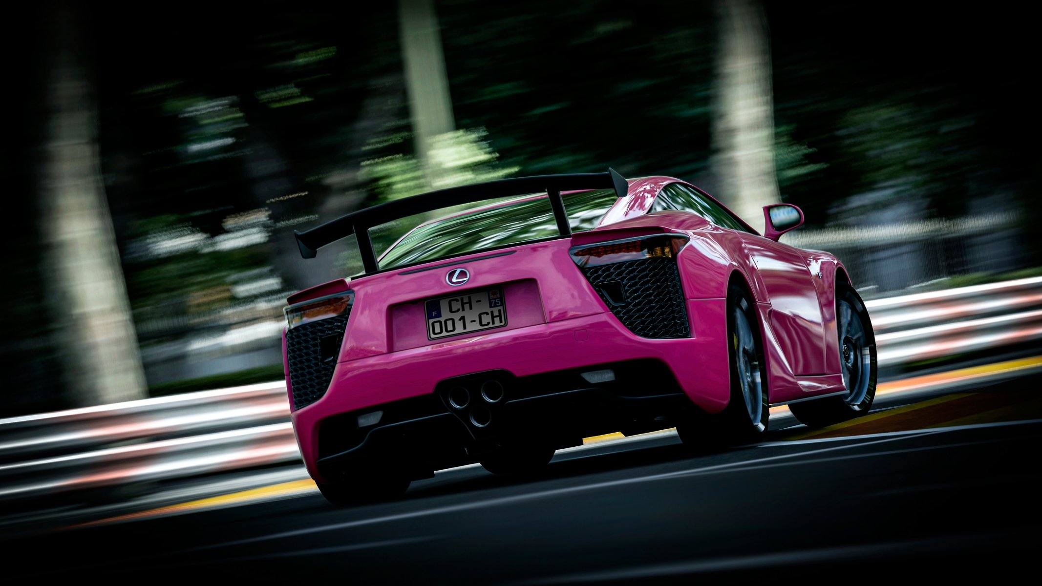 lexus sports car blur