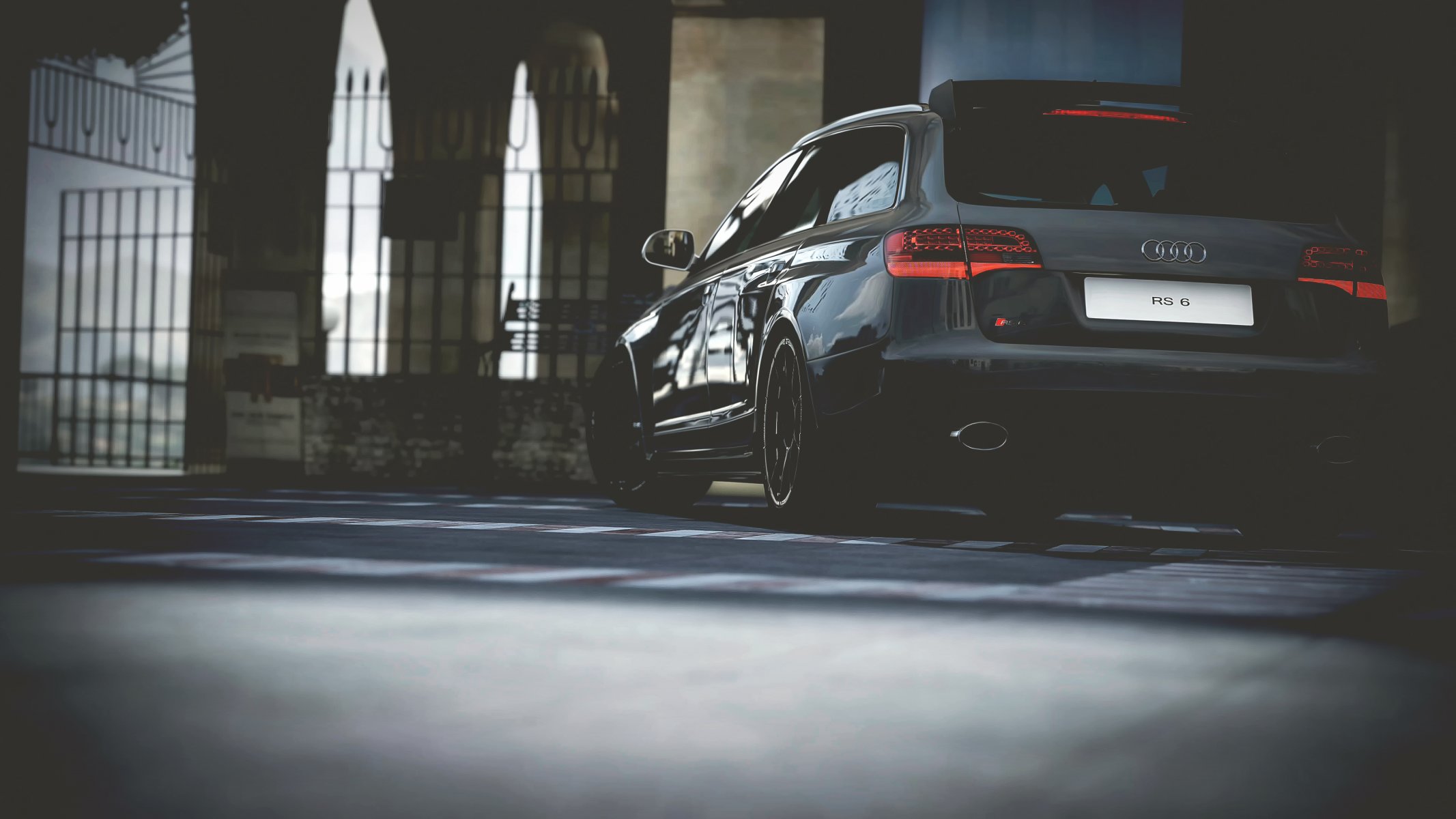 audi rs6 view