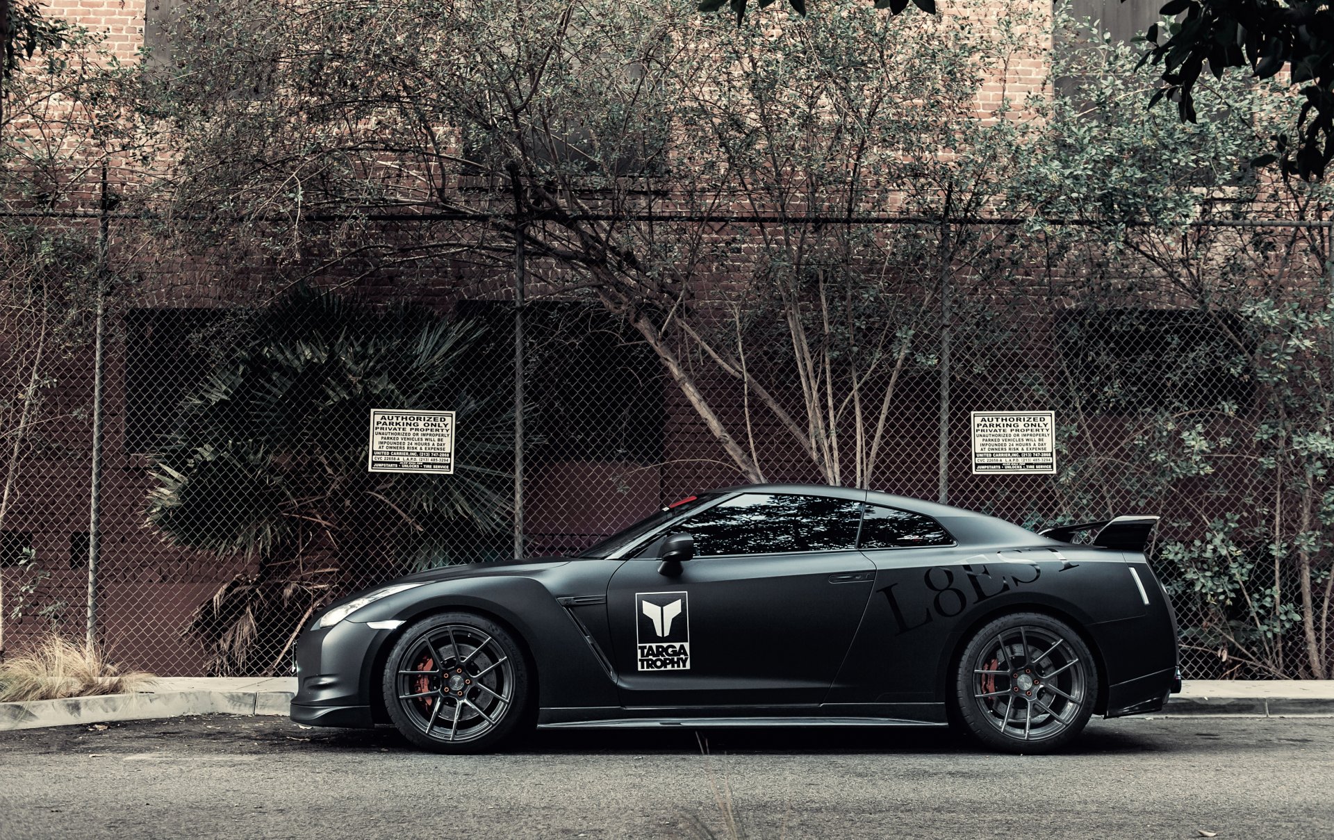 nissan gt-r black nissan matte profile