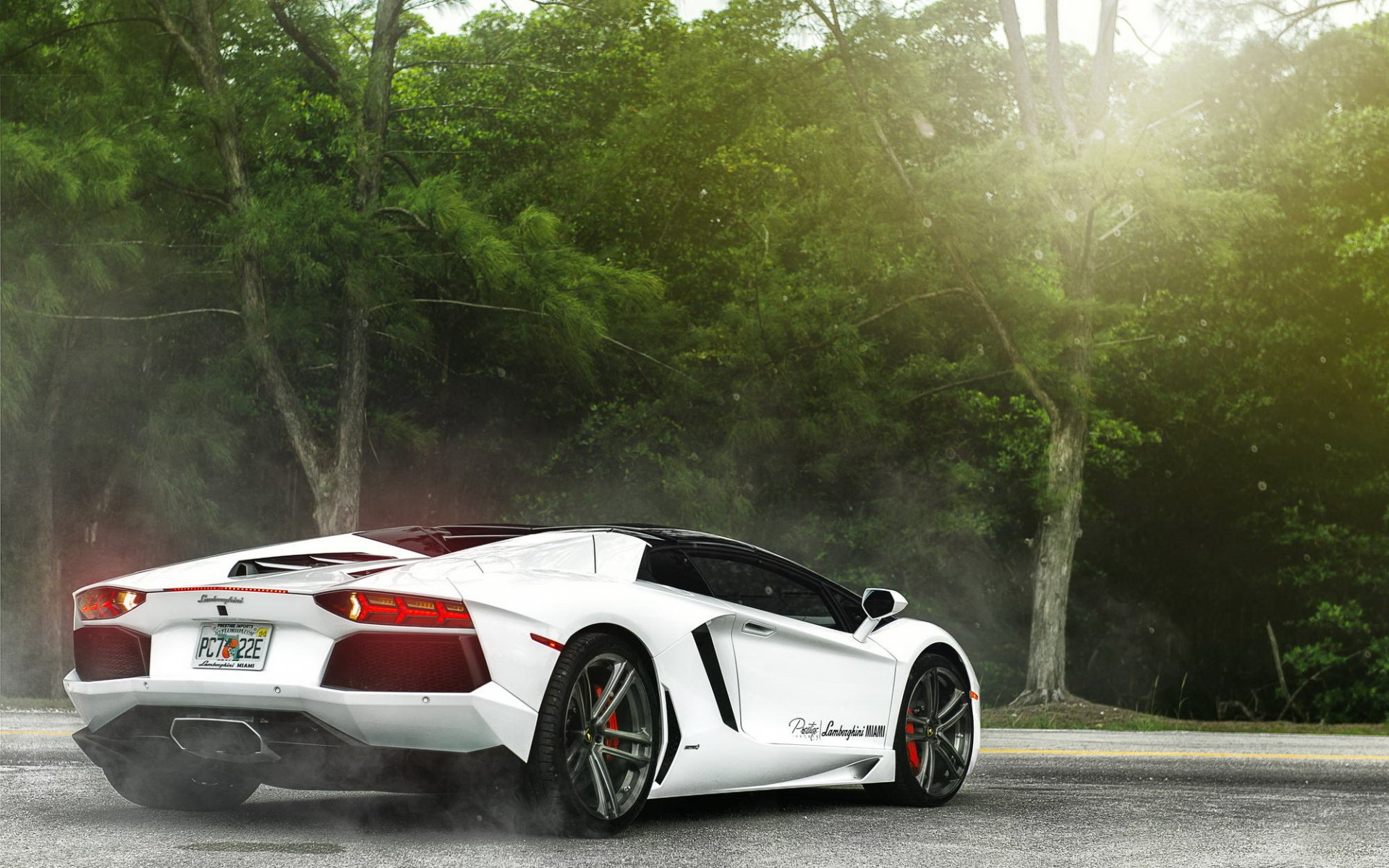 lamborghini aventador superdeportivo blanco lamborghini