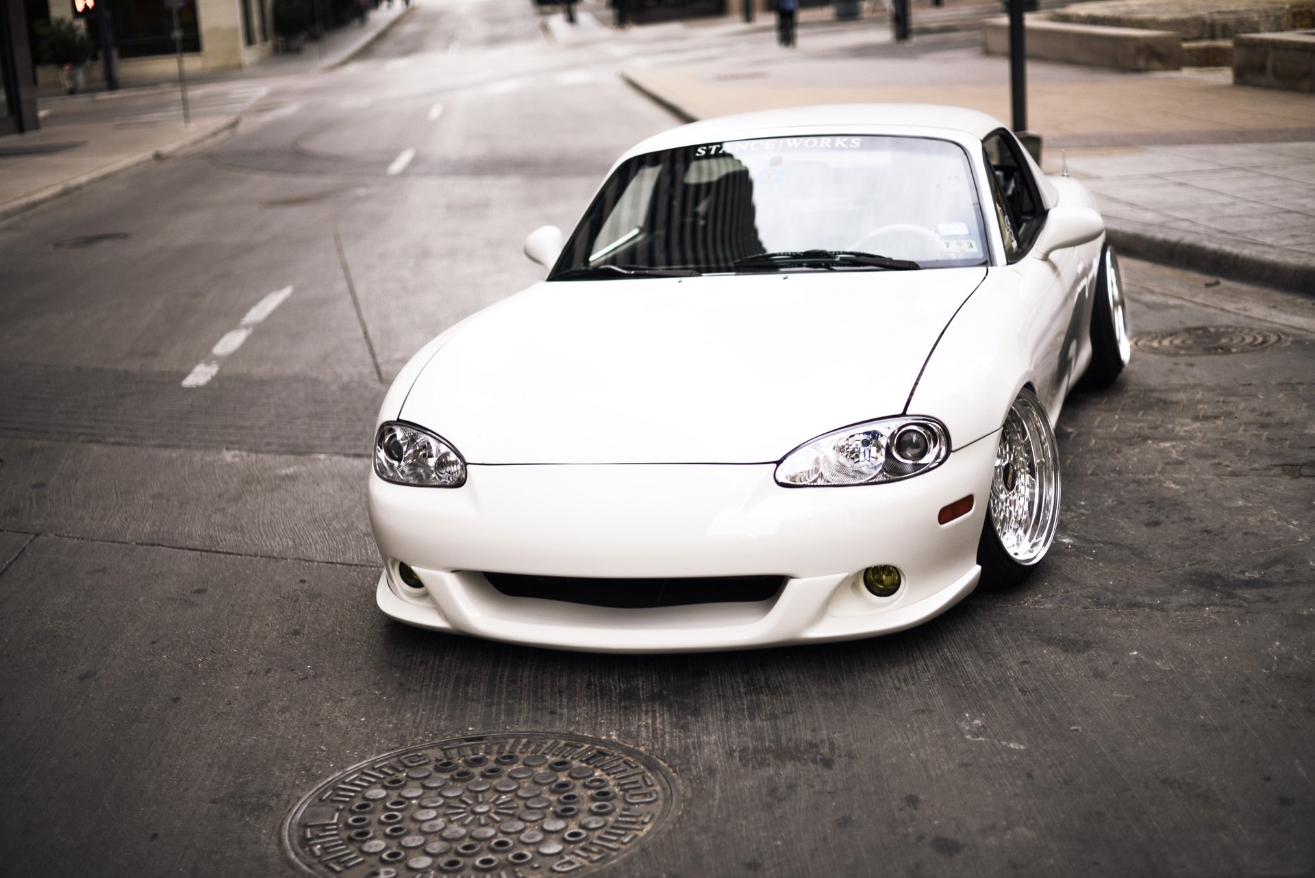 mazda miata posición bbs blanco