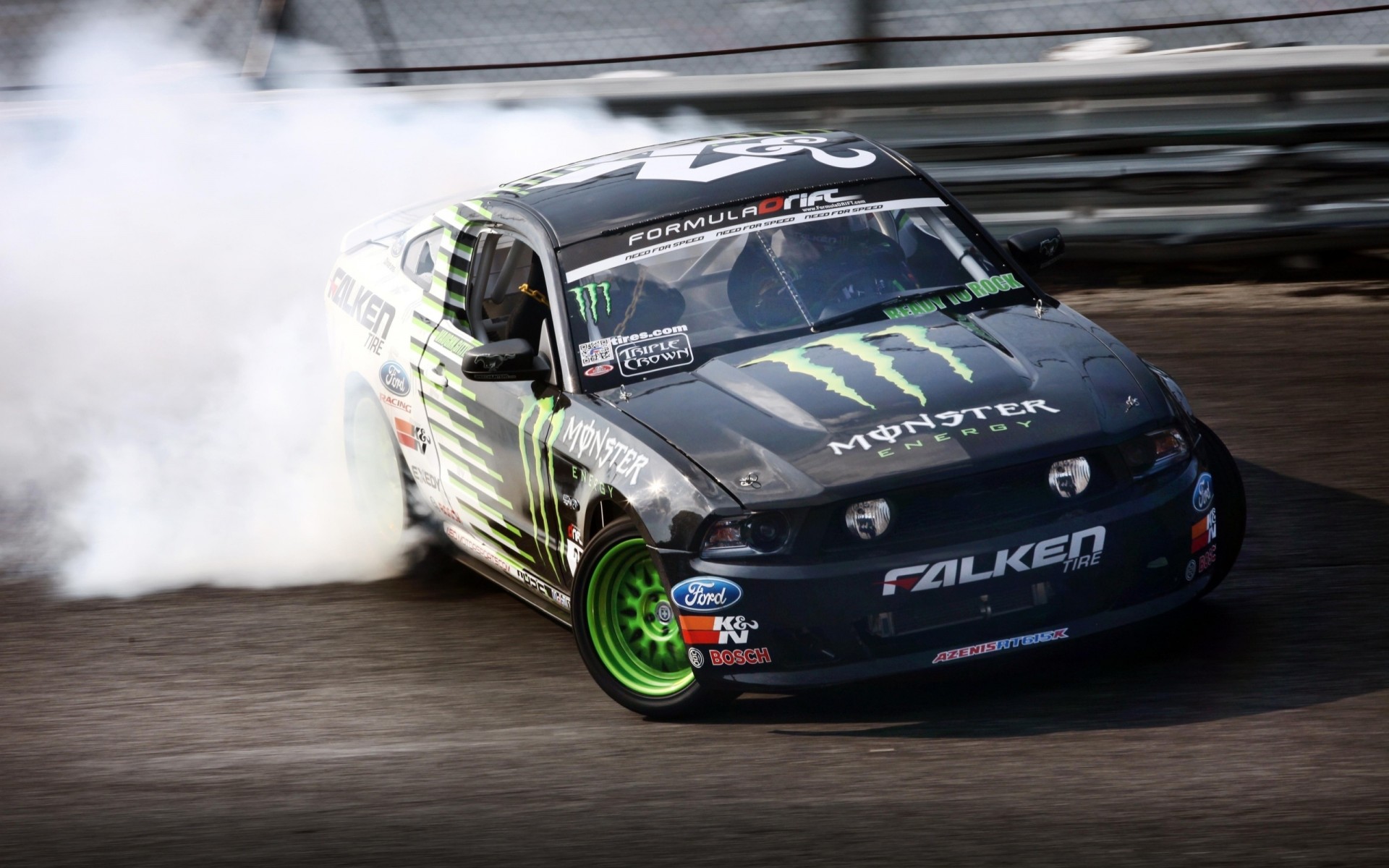 drift ford falken ford mustang mustang monster energy