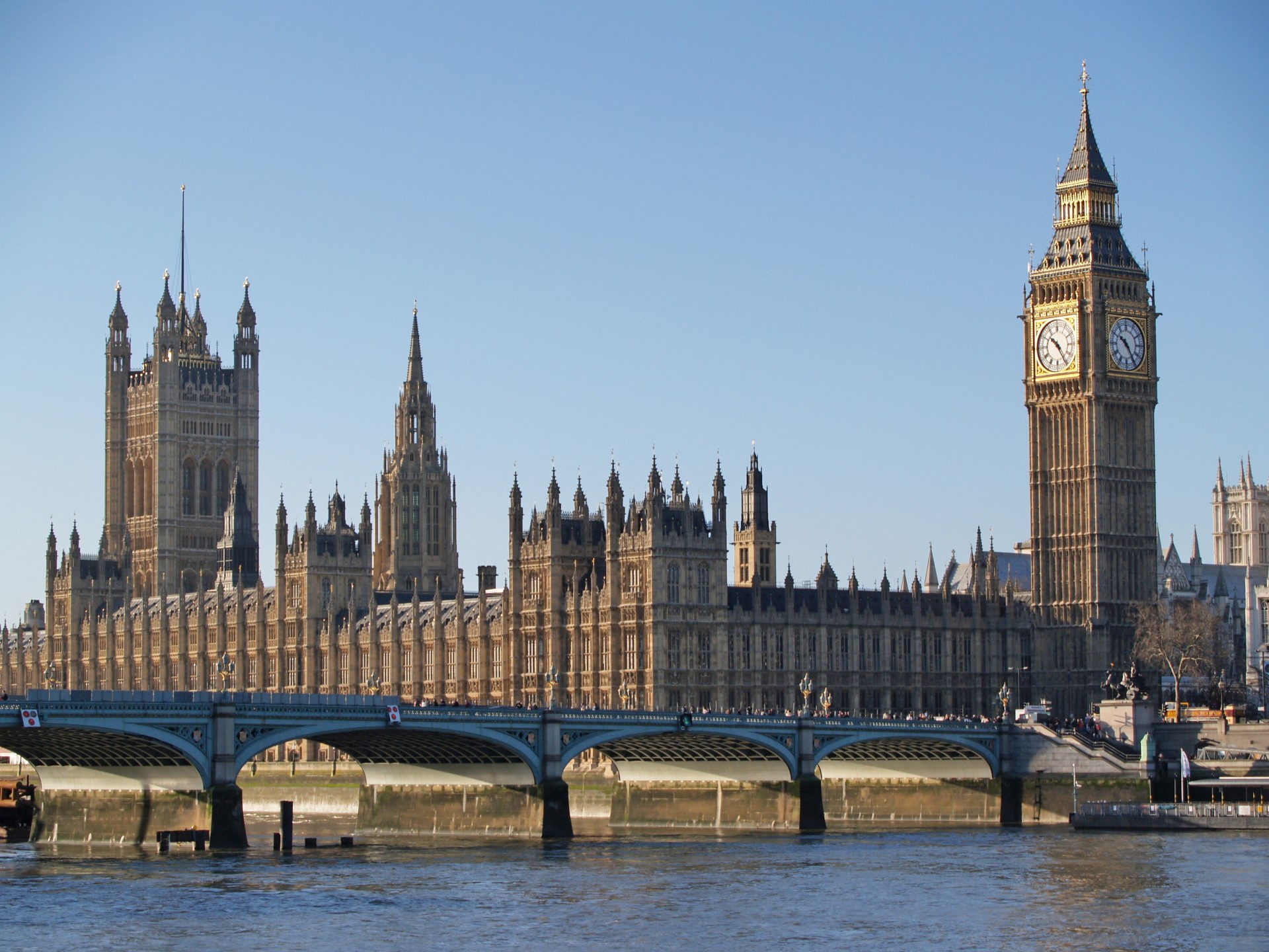 grande ben londres puente río