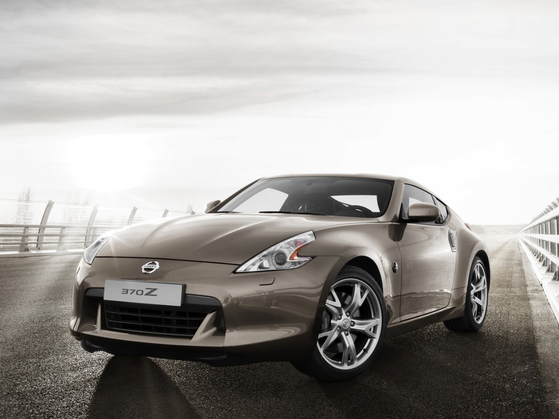 coche coche nissan marrón camino nissan 370z