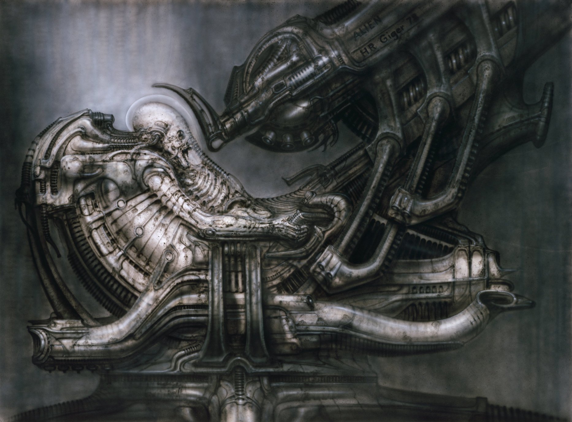 pace jockey space jockey alien art pilote alien giger pilote alien biomechanic science-fiction