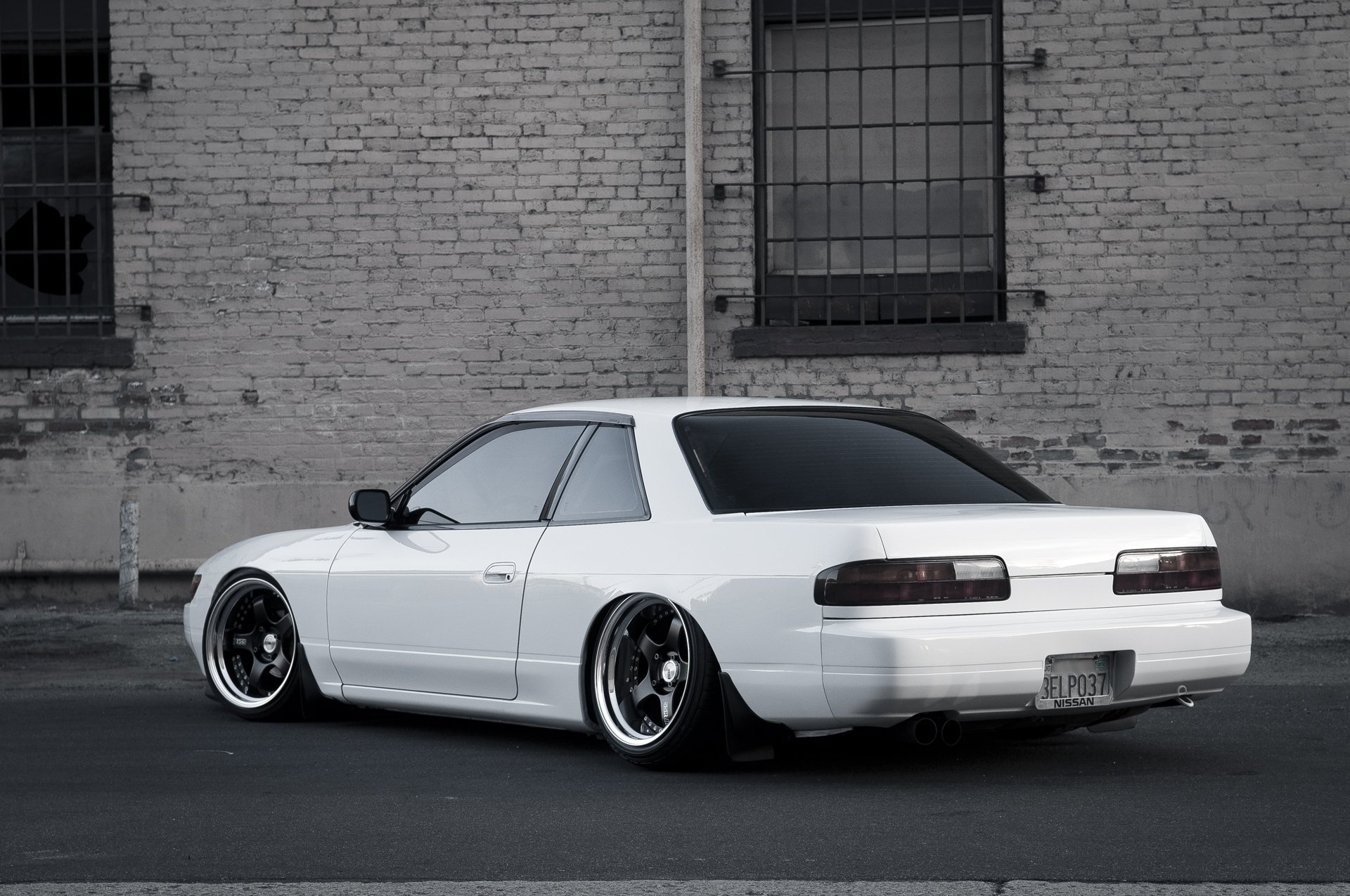 nissan silvia s13 stance white