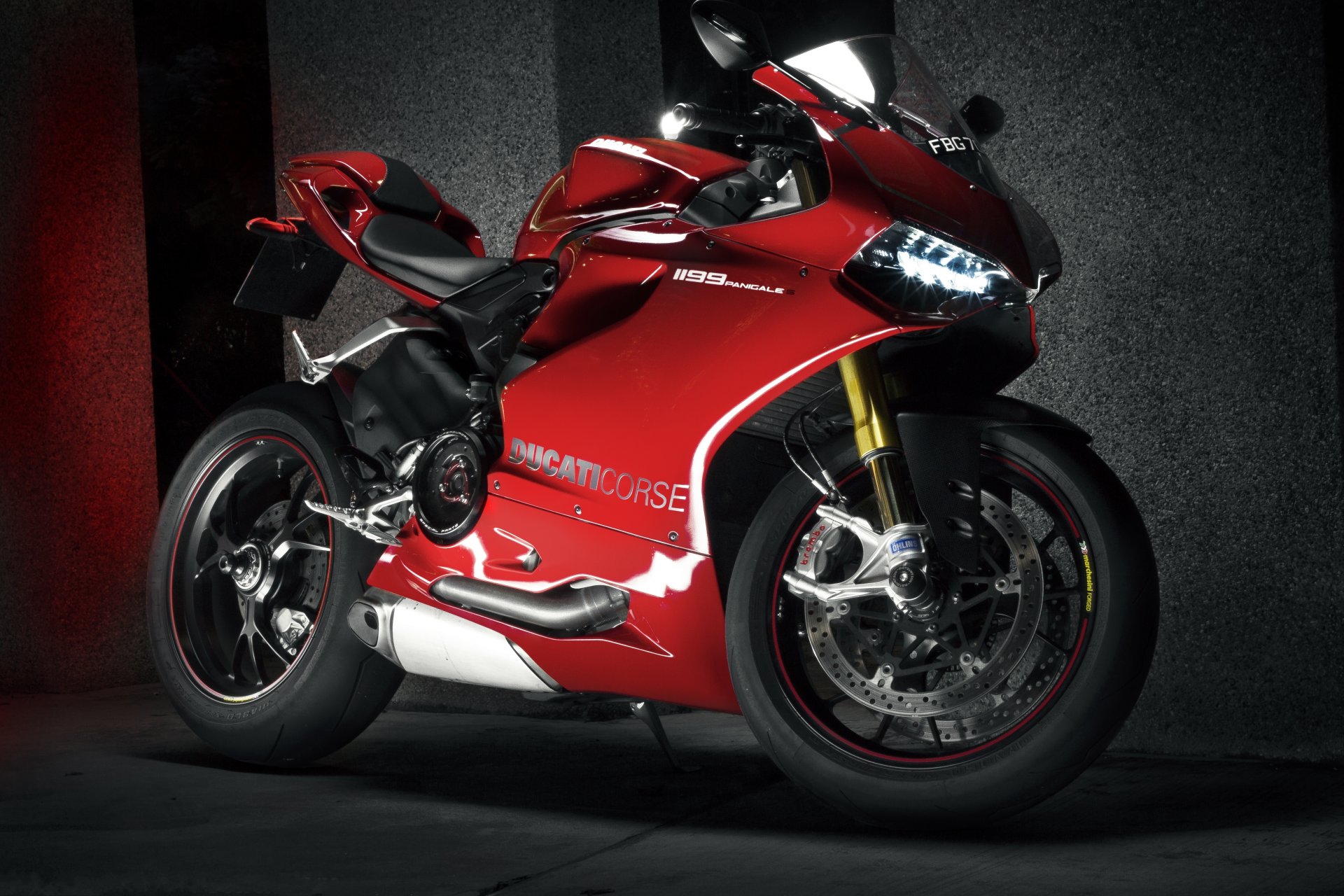 ducati 1199 czerwony ducati czerwony reflektor motocyklowy