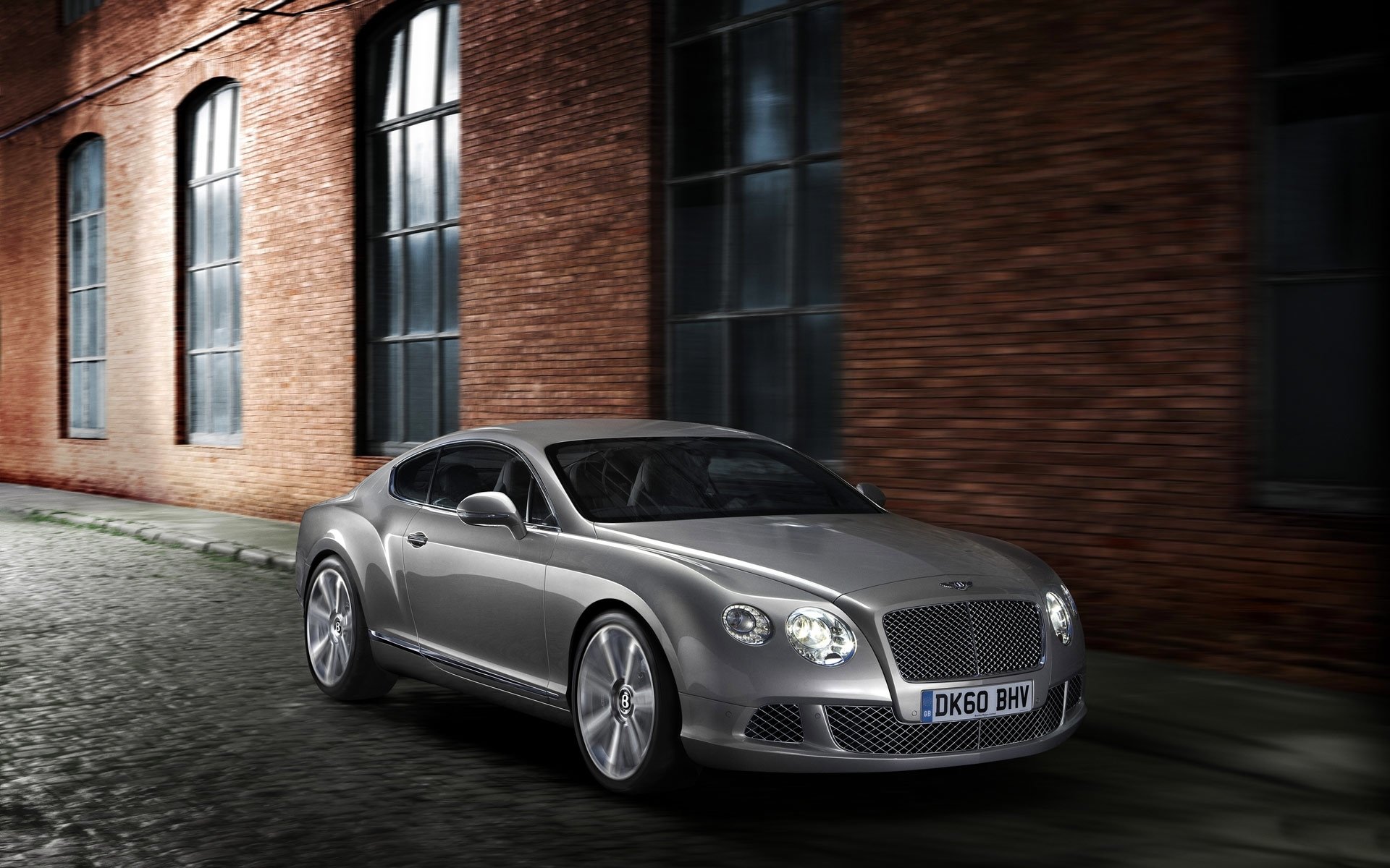 bentley continental gt bâtiment gris avant auto