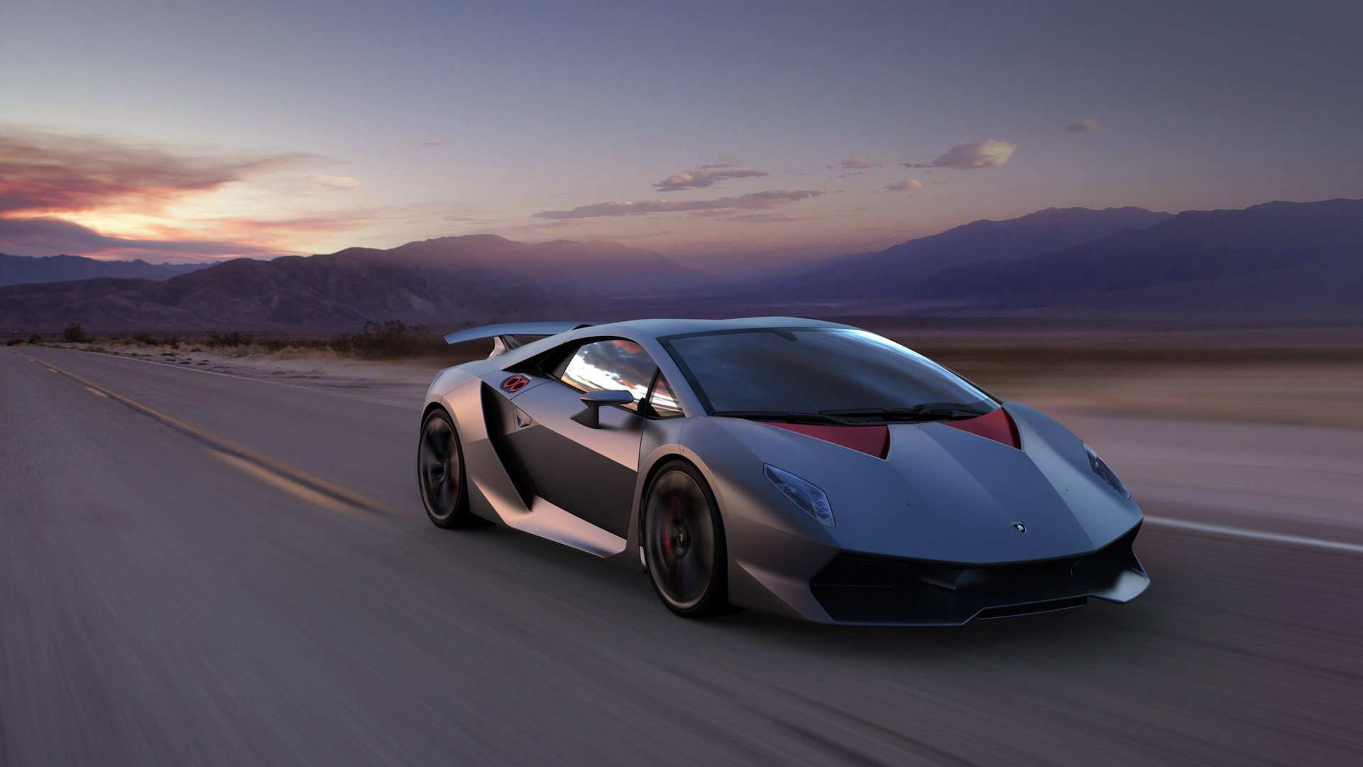 lamborghini sesto elemento supercar mountain landscape speed