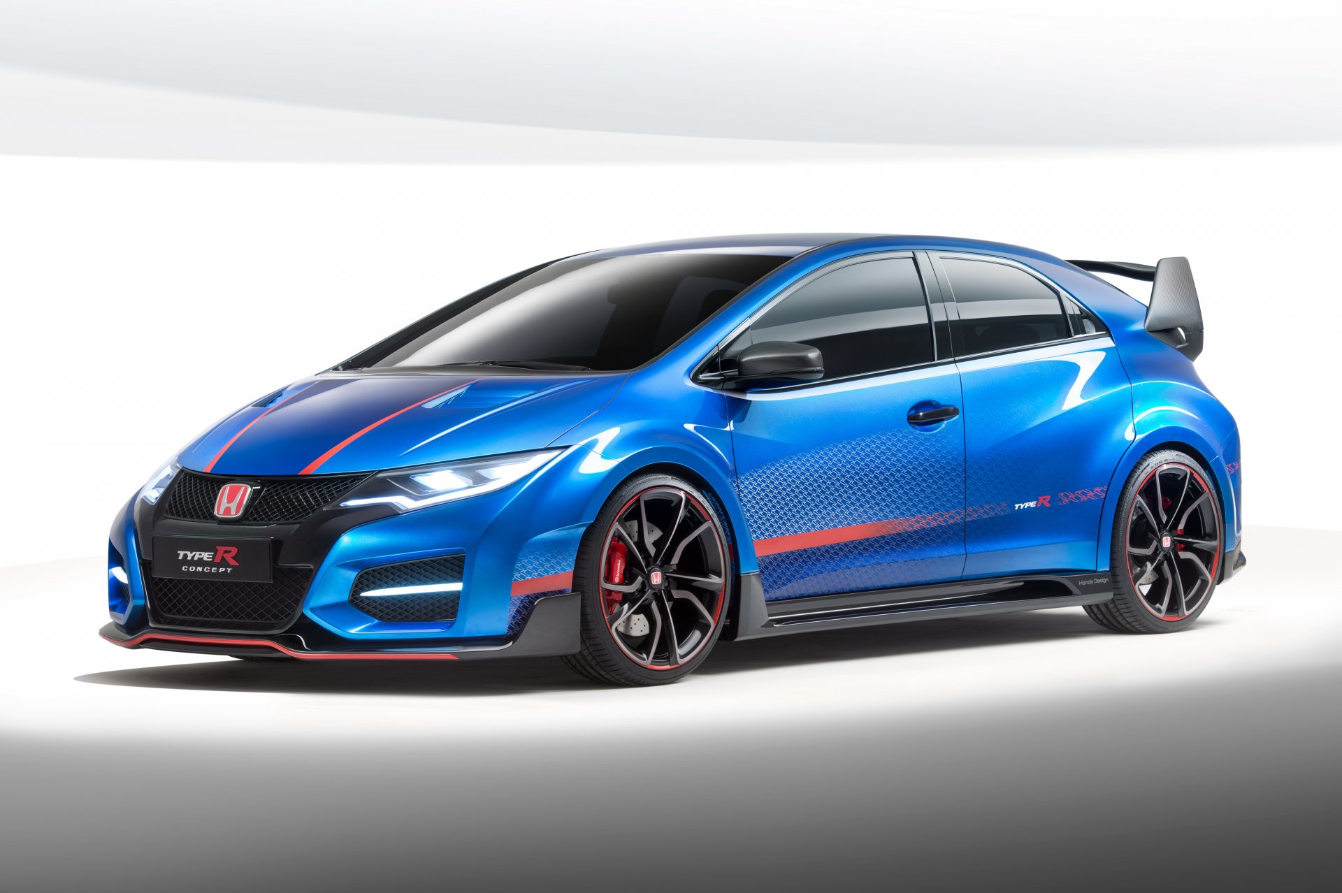 honda civic type r concept bleu sportif kit carrosserie