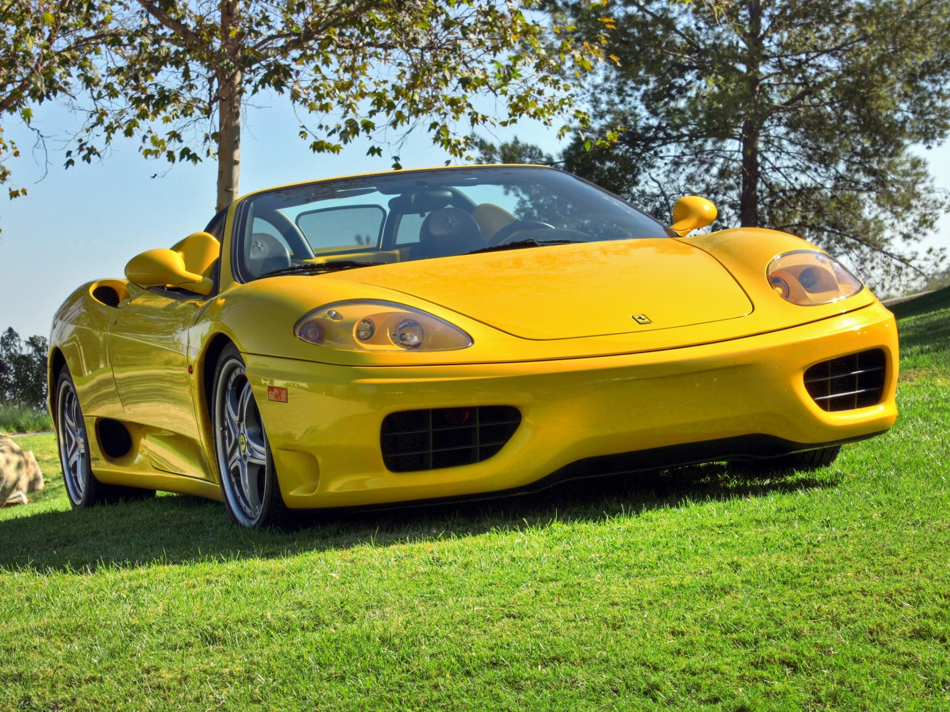 ferrari 360 spinne gelb ferrari spinne cabrio