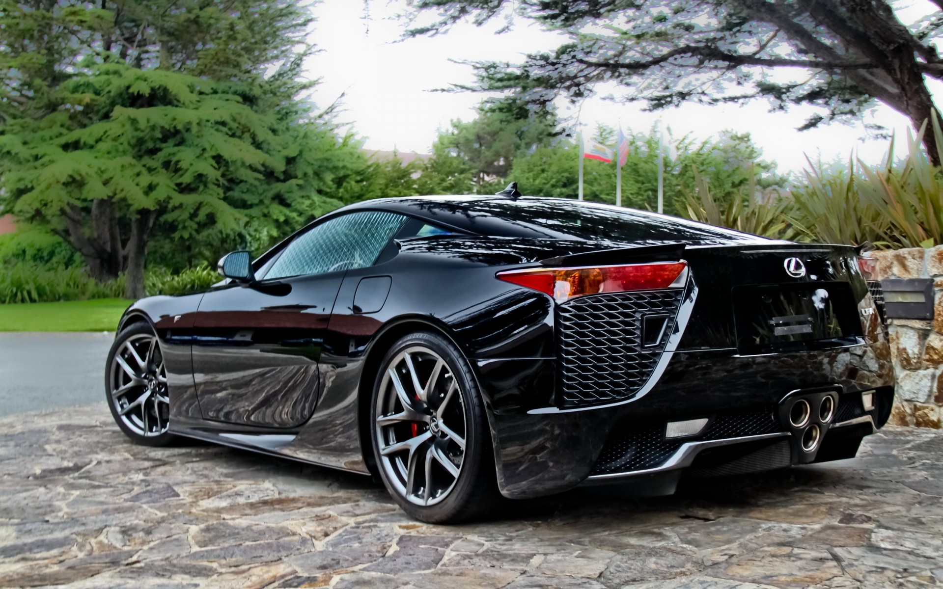 upercar lfa black lexus lexu