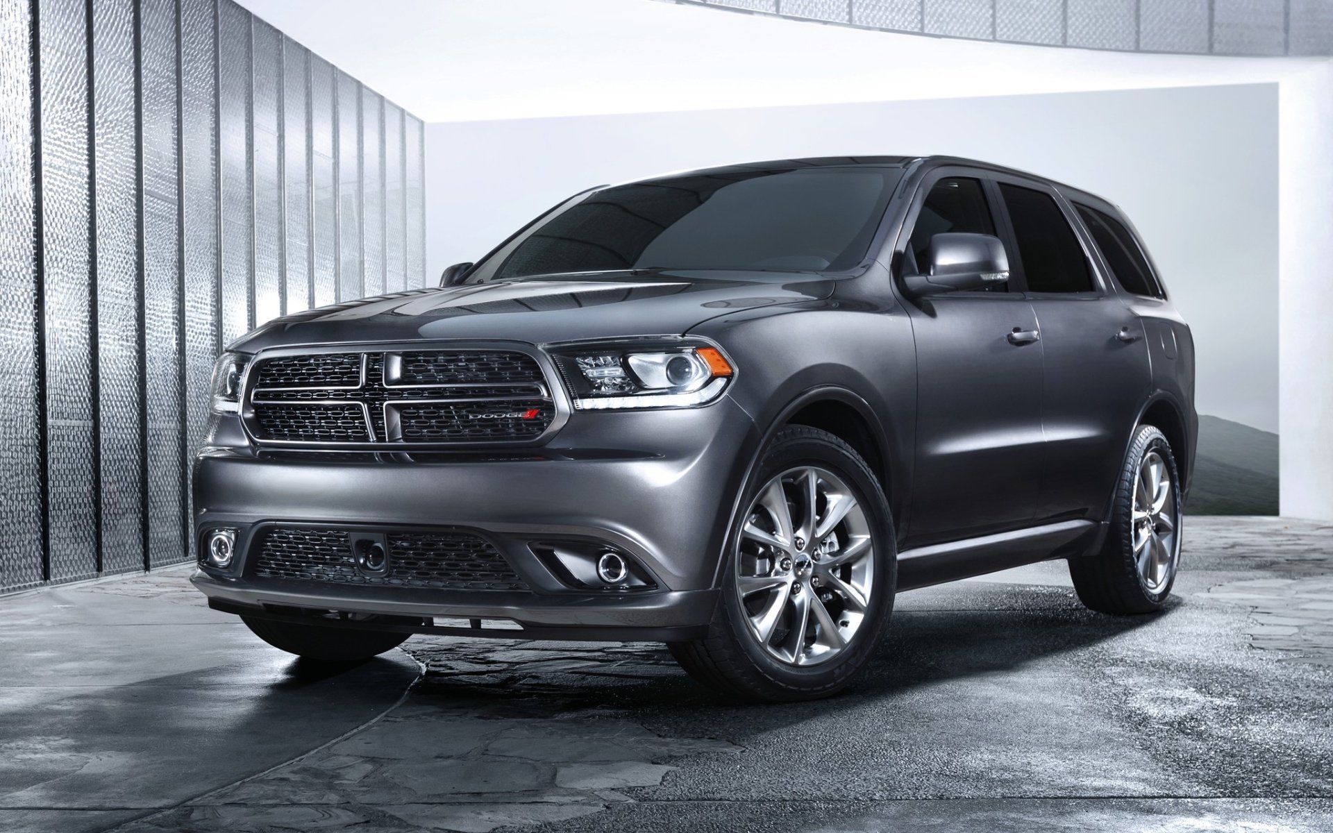 dodge r / t dodge durango jeep crossover przód tło