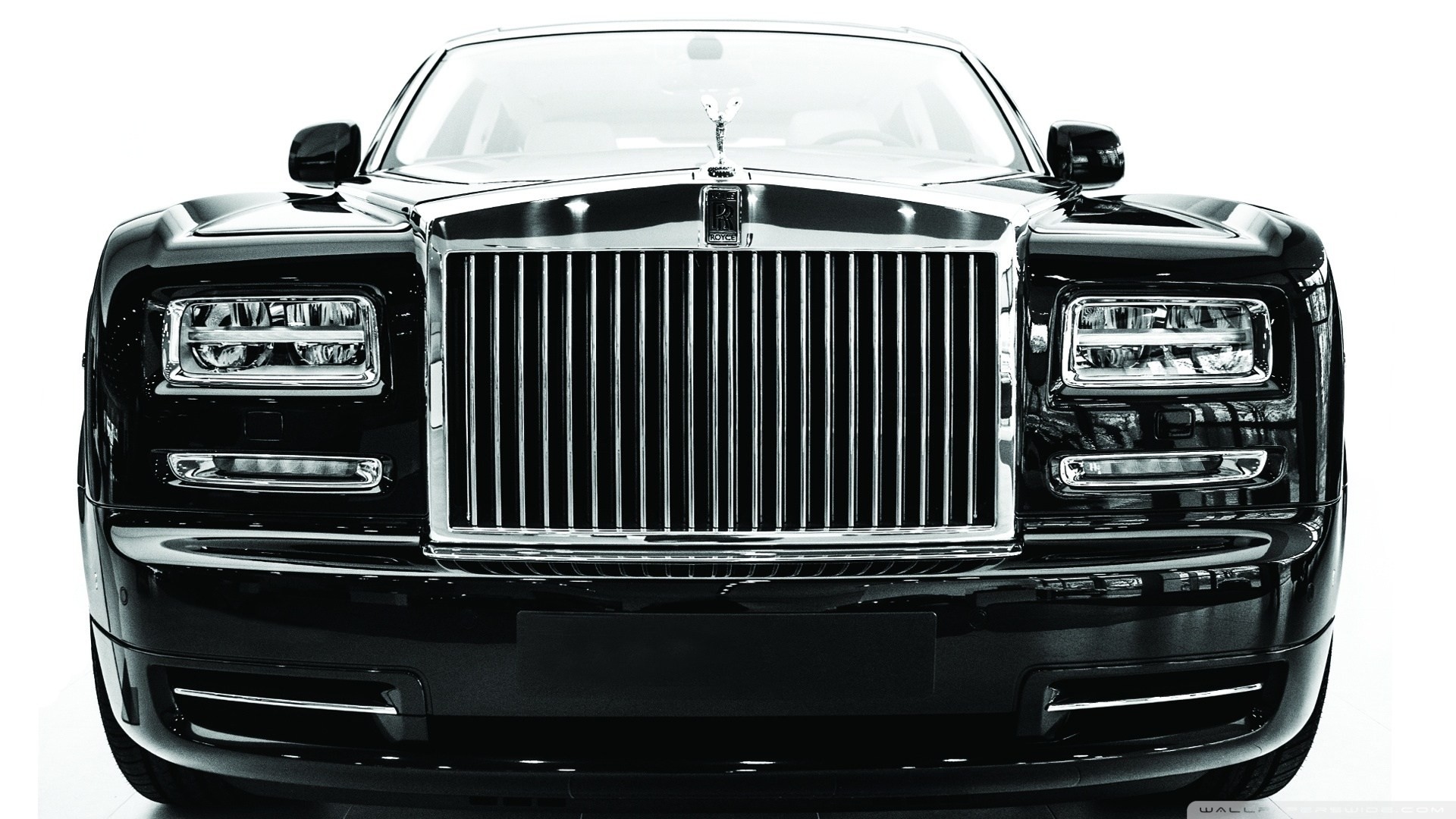 nice beauty car black white auto rollsroyce black white