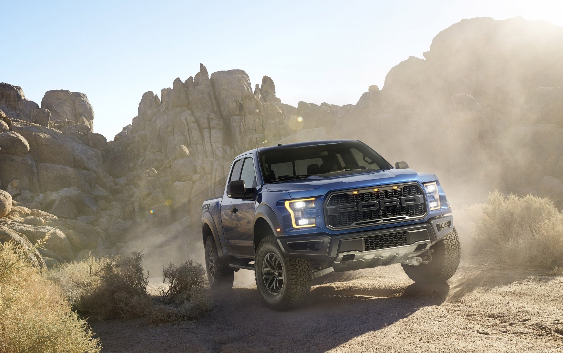 ford f-150 raptor raptor pick-up ancêtre poussière