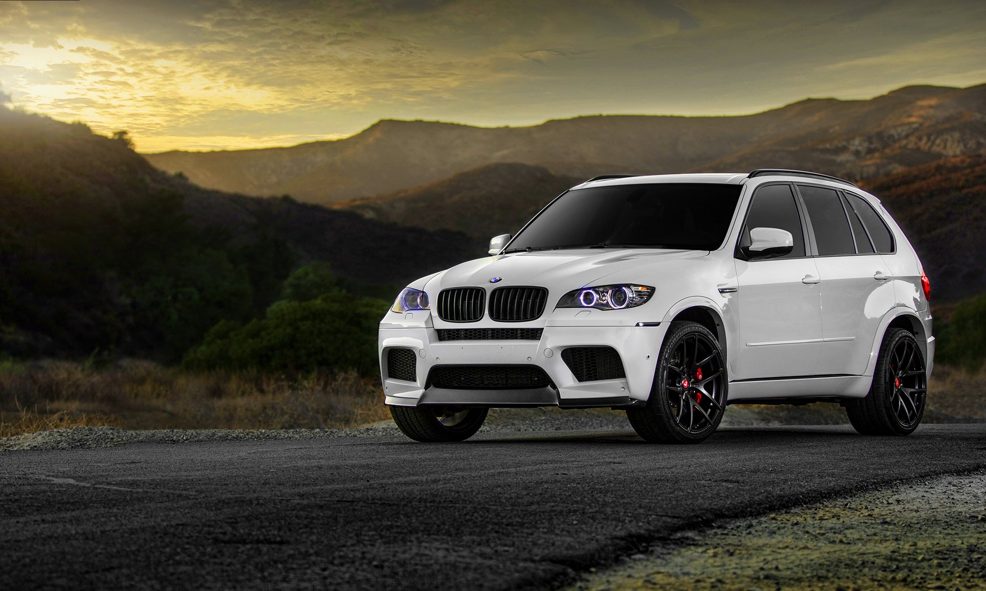 bmw x5m bianco tuning ruota bmw