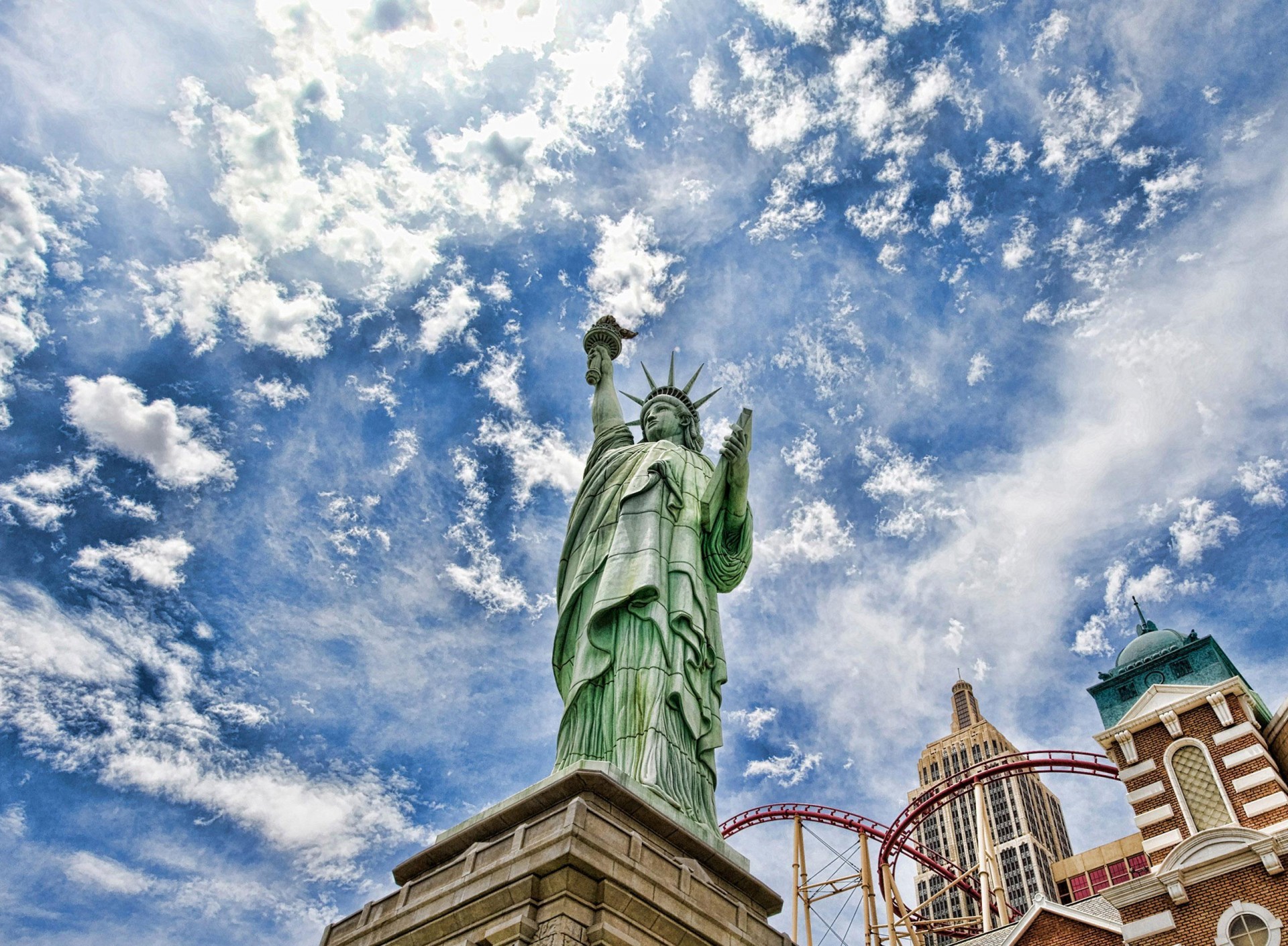 états-unis amérique statue de la liberté ciel