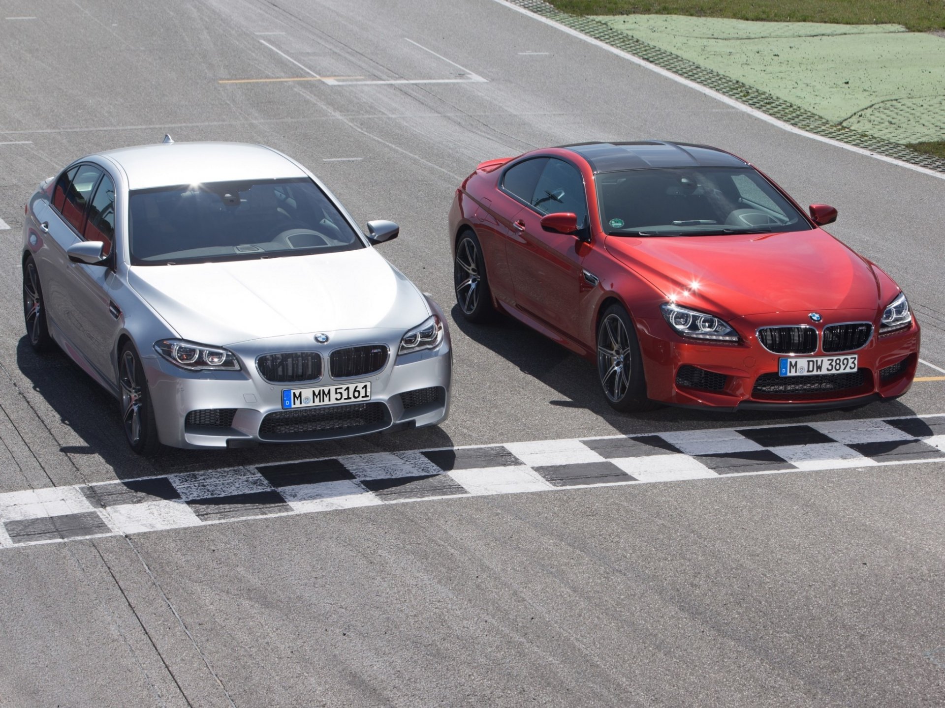 bmw m5 y m6 coupe paquete de competición coches vista frontal pista