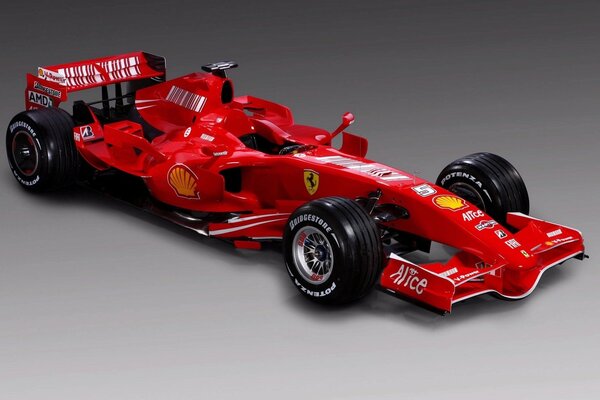 Coche de carreras de juguete rojo Ferrari
