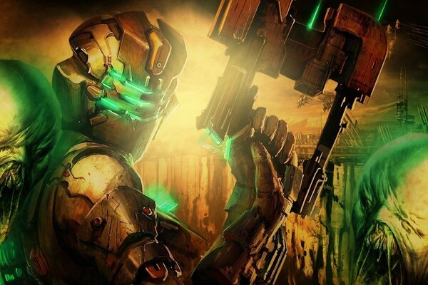 Battle of cyborgs dead space