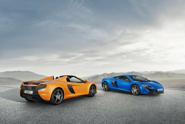 Суперкары mclaren 650s купе в двух цветах