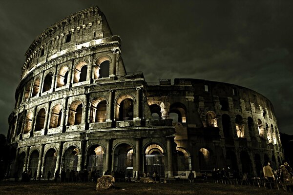 El antiguo Coliseo de Italia