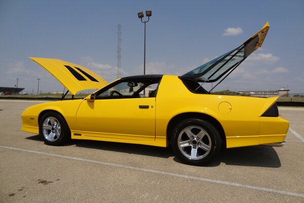 Yellow Corvette camaro sporty look