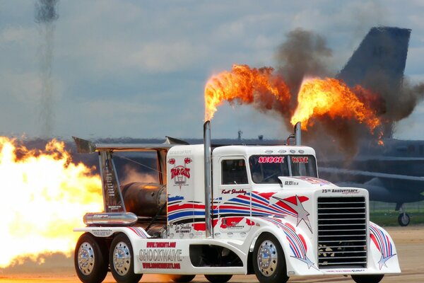 Camion shockwale sur turbine