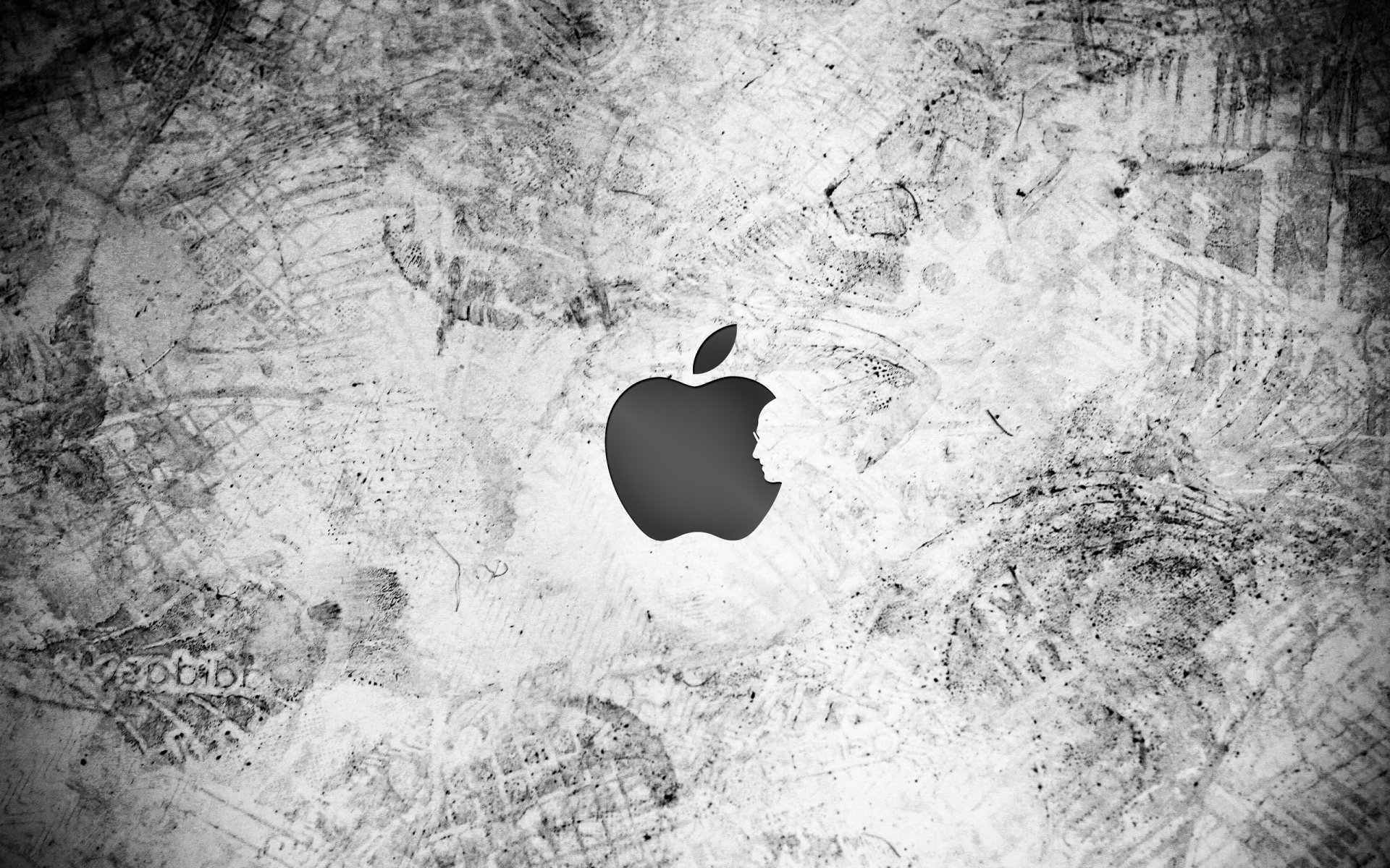 apple logo wall steve job