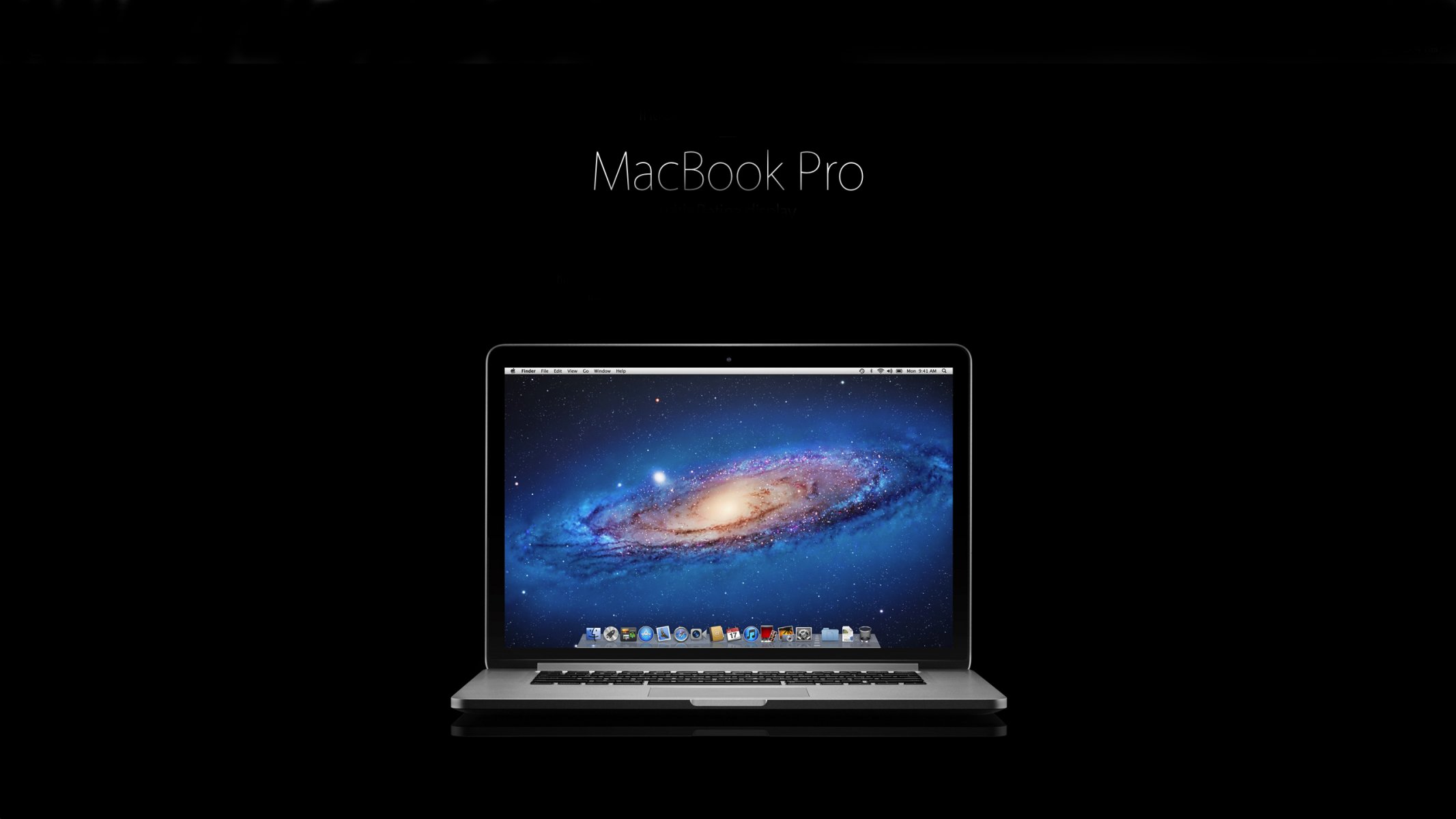 macbook pro 13-calowy 2011 potężny piękny galaxy czarne tło