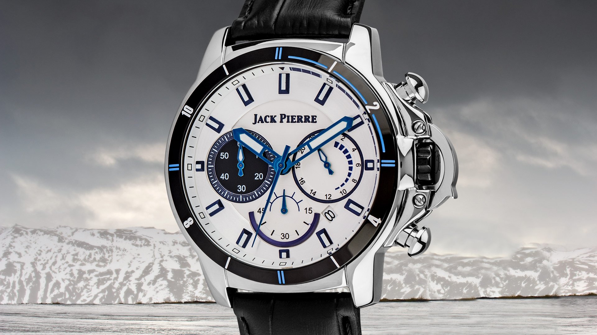 jack pierre watch white blue