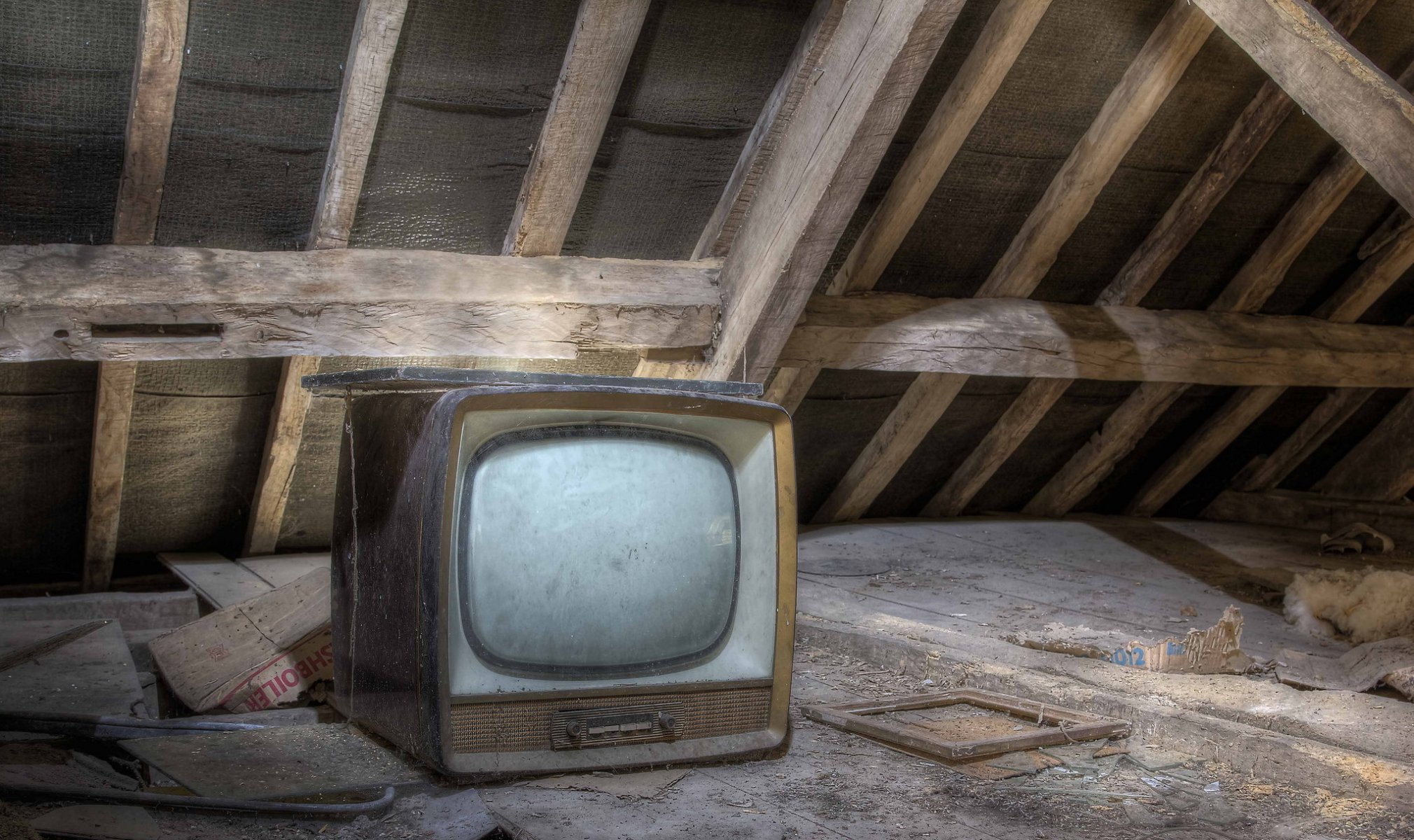 tv attic background