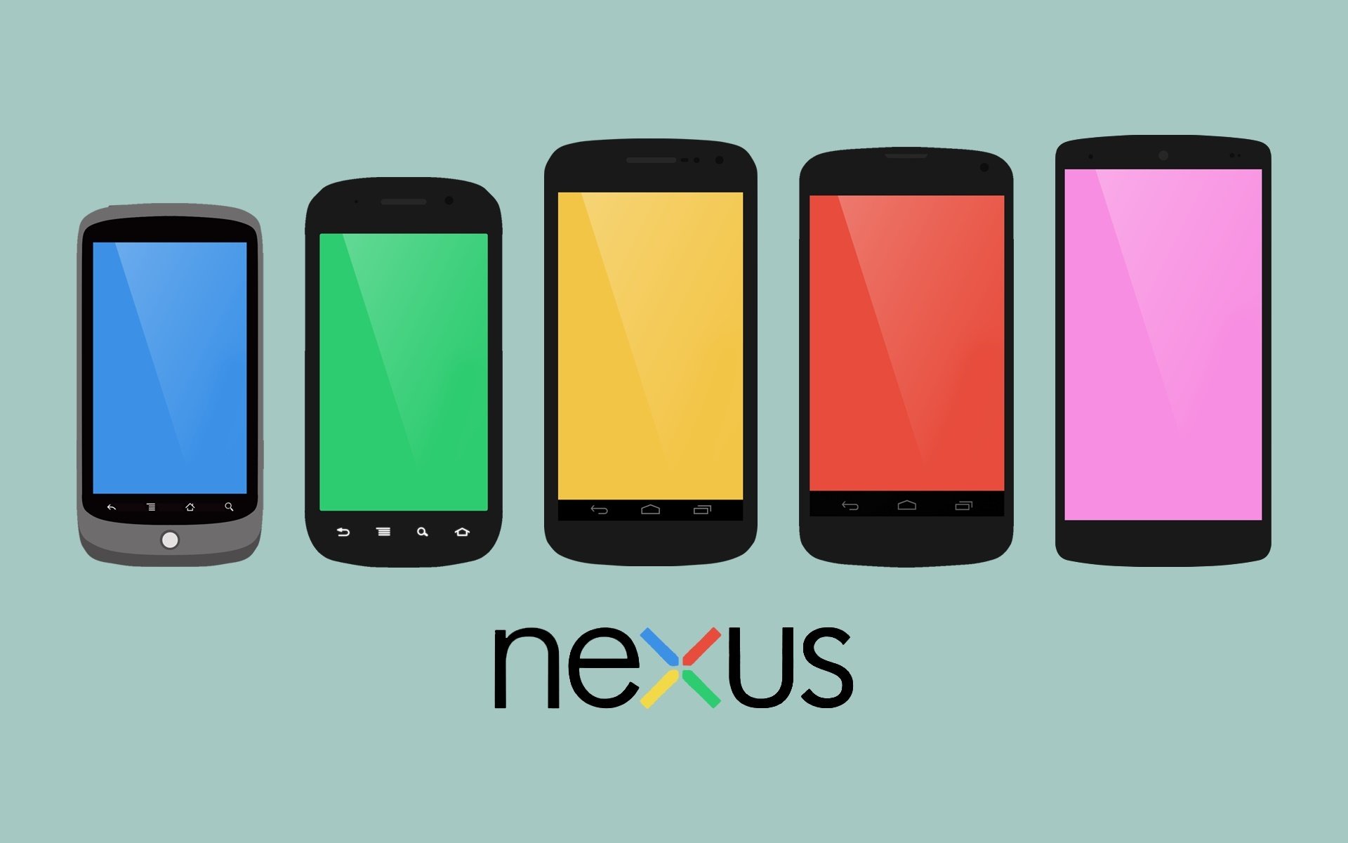 htc nexus one samsung nexus s samsung galaxy nexus lg nexus 4 lg nexus 5 google smartphone android minimalistic hi-tech