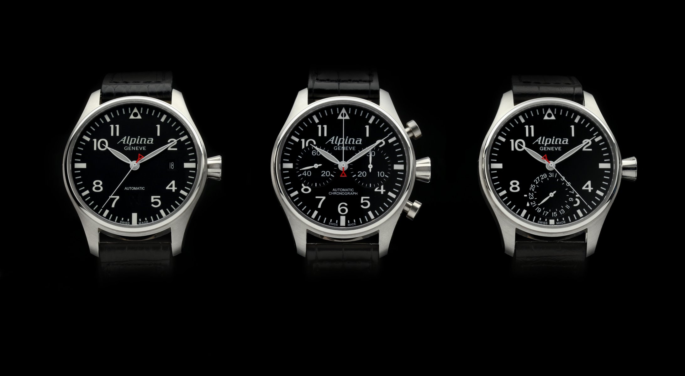 watches alpina startimer pilot trio