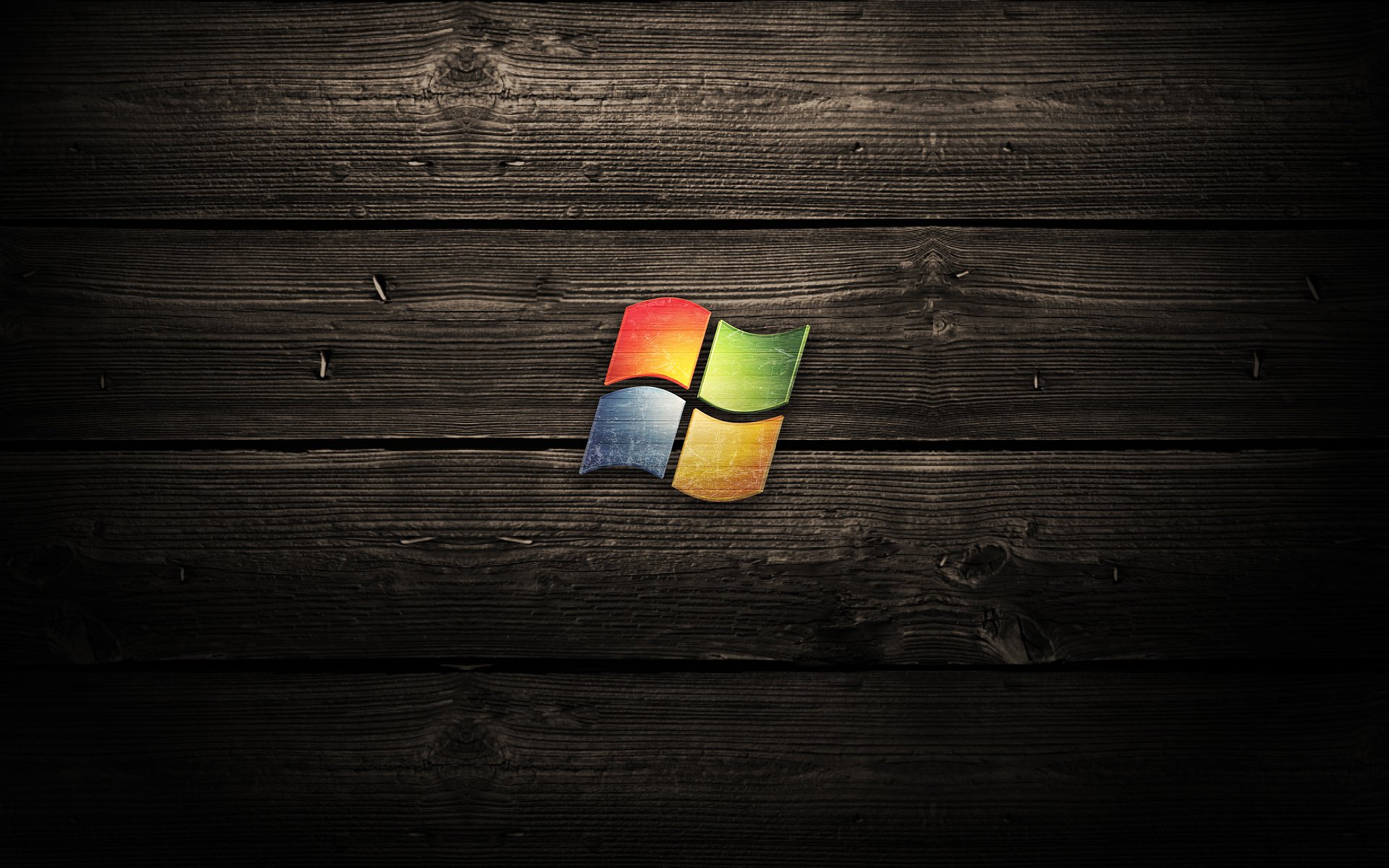 ventanas logotipos microsoft madera