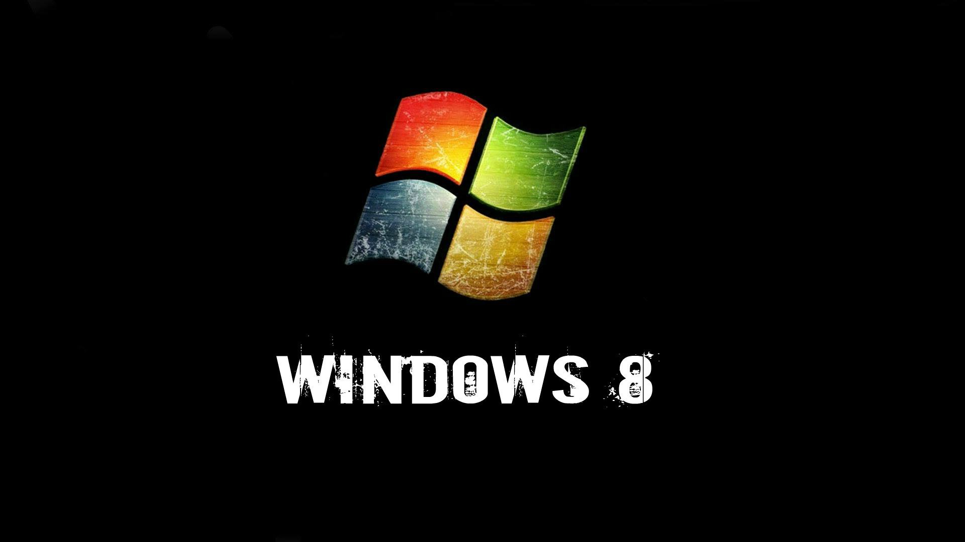 windows 8 черный фон окна