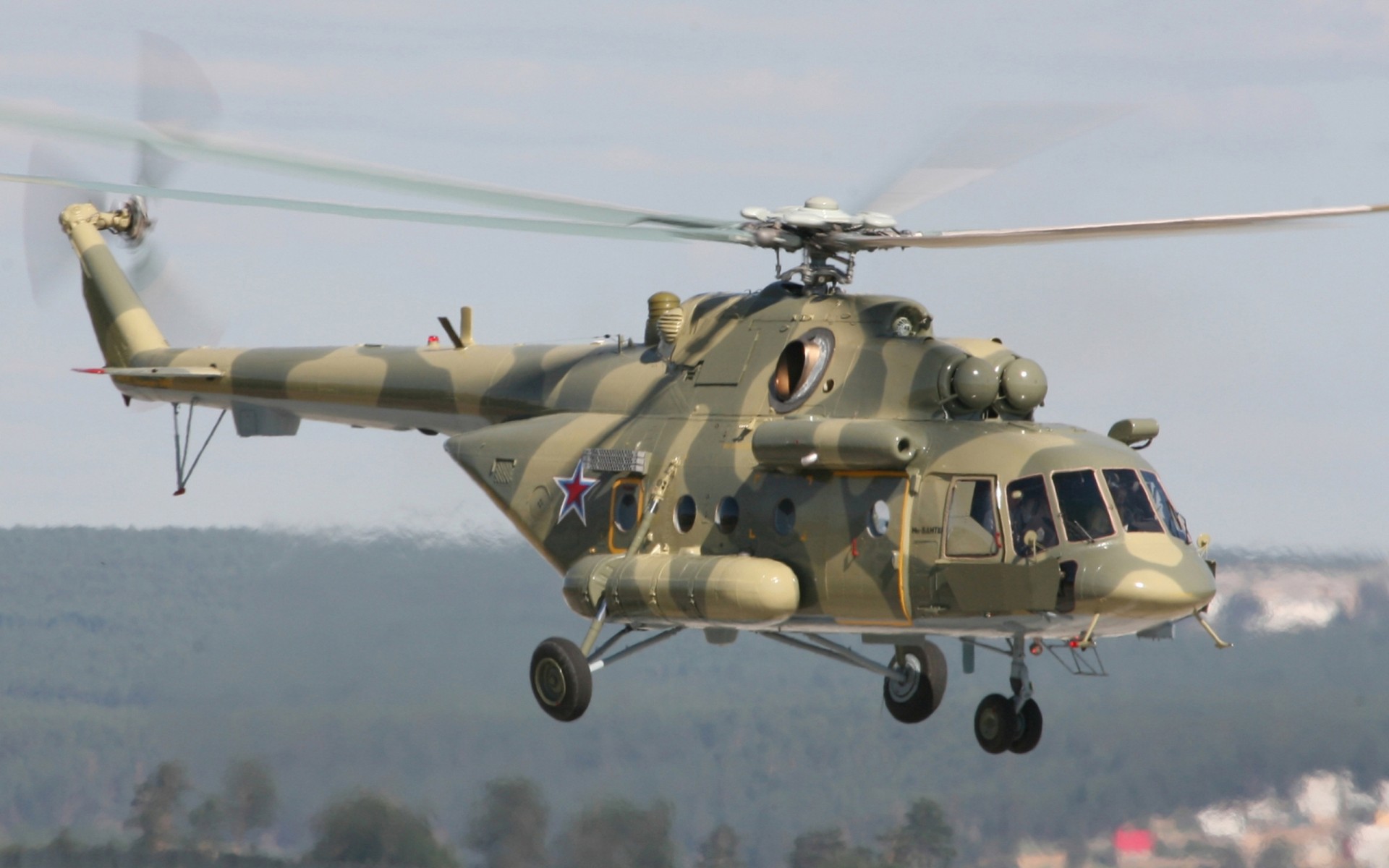 mi-8 meilen amt klingen hubschrauber himmel stern