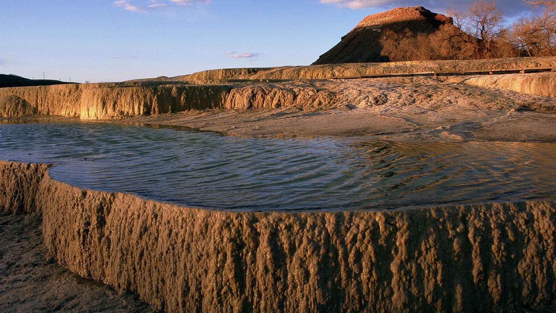 nature architect stone staircase water mountains lake landscape nature sky landscape