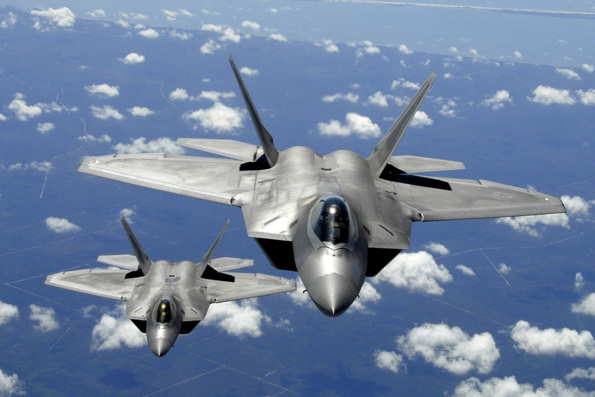 f-22 bleu ciel avion nuage