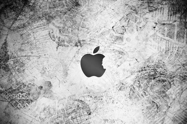 iPhone logo on the wall background