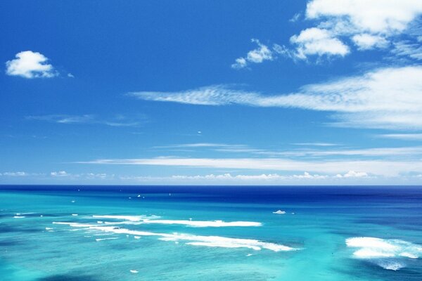 Море синий рай голубое небо
