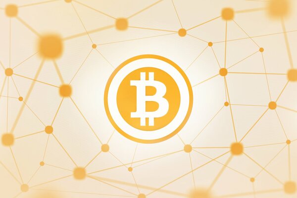 Desktop-Bildschirmschoner Symbol für Bitcoin-Währung