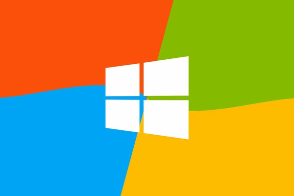 Логотип окна компьютера. Белые квадраты