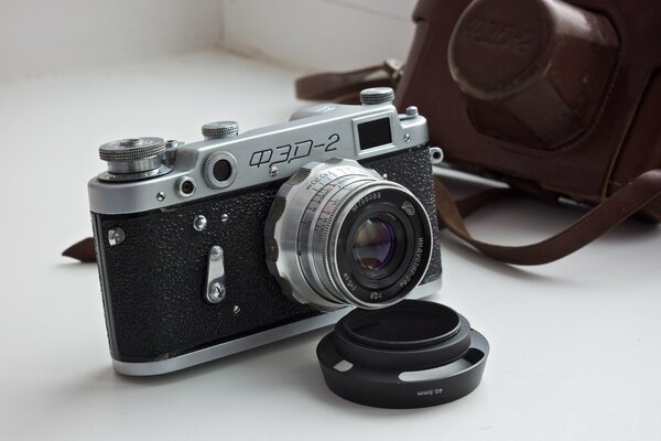 Vintage fed- 2 Fotoplatte mit Etui