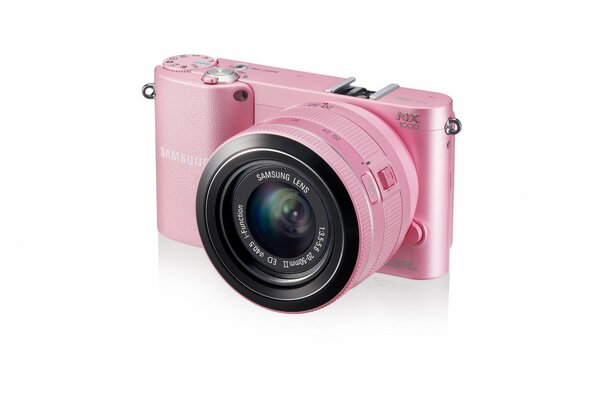 Pink camera is especially for girls