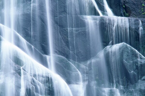 La force de la nature. escalier des cascades