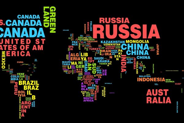 Mapa del mundo con estilo y creativo