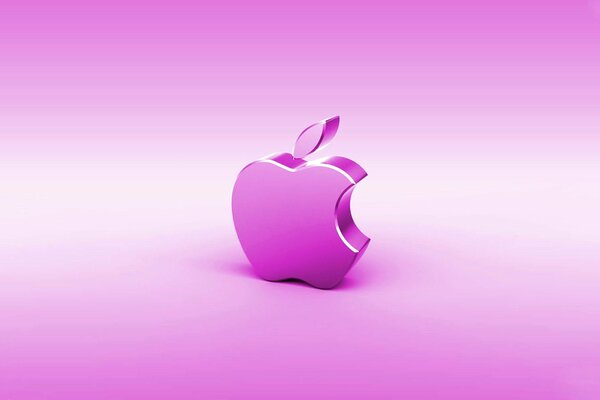 Pink picture advertising Apple