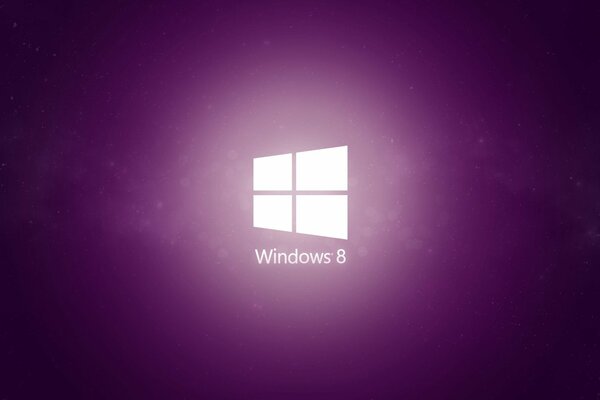 Окно операционной системы на фиолетовом фоне