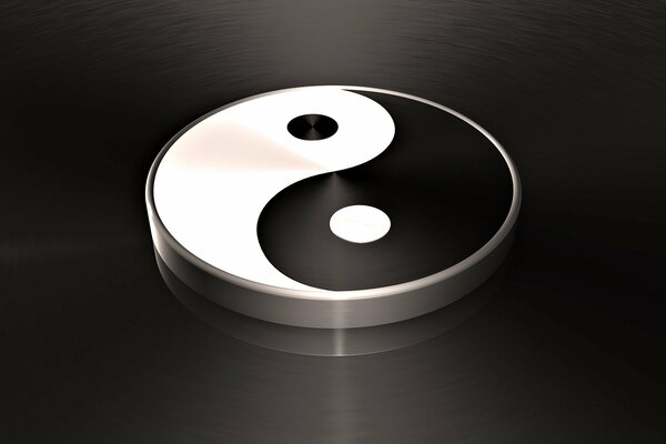 Logo Yin Yang a forma di moneta